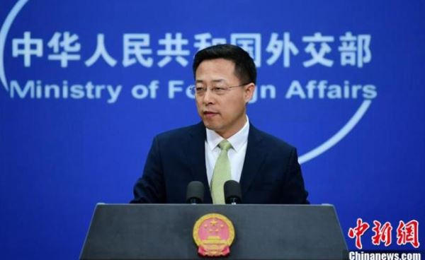 中国外交部发言人赵立坚3日在北京主持例行记者会