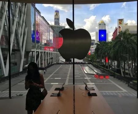 苹果在泰国曼谷开设的最新零售店开业