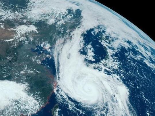 “海神”登陆韩国 强降雨和大风将陆续抵达东北地区