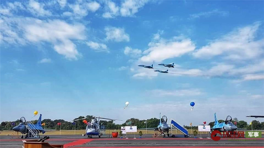 缅甸空军庆祝成立71周年 公开展示4架枭龙战机